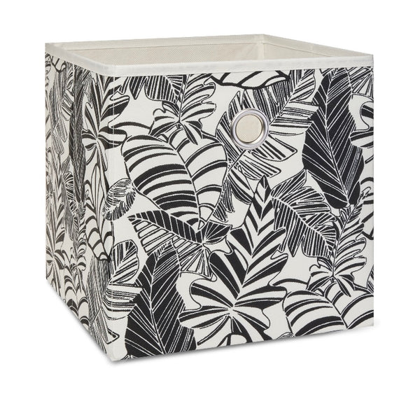 Black Tropical Storage Bin