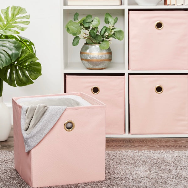Pink Collapsible Storage Cube