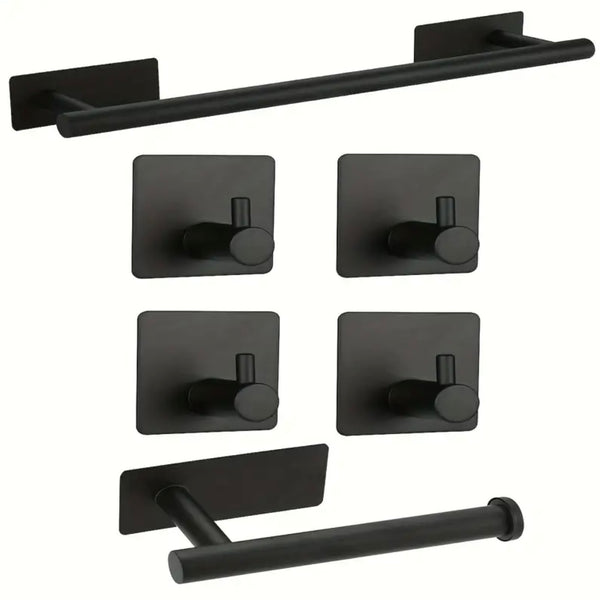 6 pc Bathroom Hook Set