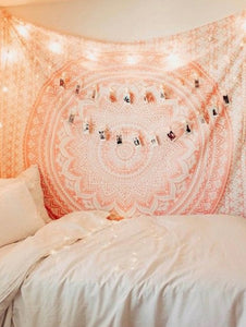 Pink Mandala Tapestry