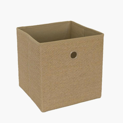 Brown Wicker Storage Bin