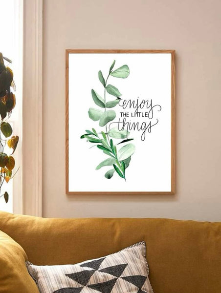 Leaf Print Wall Poster