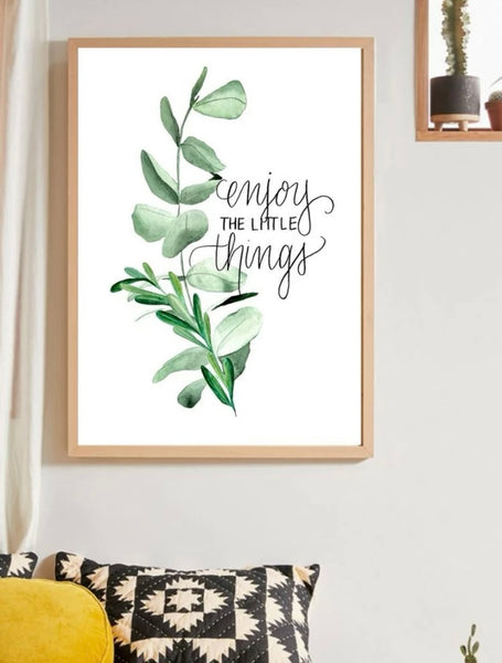 Leaf Print Wall Poster