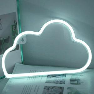 White Neon Cloud